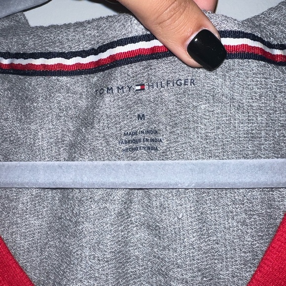 Tommy Hilfiger Gray Cropped Hoodie - Picture 5 of 5